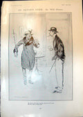 Old Antique Print Actors Need Will Owen Amorous Sergeant Rene Bull 1906 20th