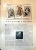 Old Print Harry Furniss Three Eminent Men Collastuda Charles Folkard 1906 20th