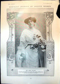 Old Antique Print Nancy Malone Mr Popple Ivy Millais Barbara Deane 1906 20th