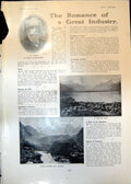 Old Print Mr Peter Milk Chocolate Vevey Switzerland Cambridge Union 1906 20th