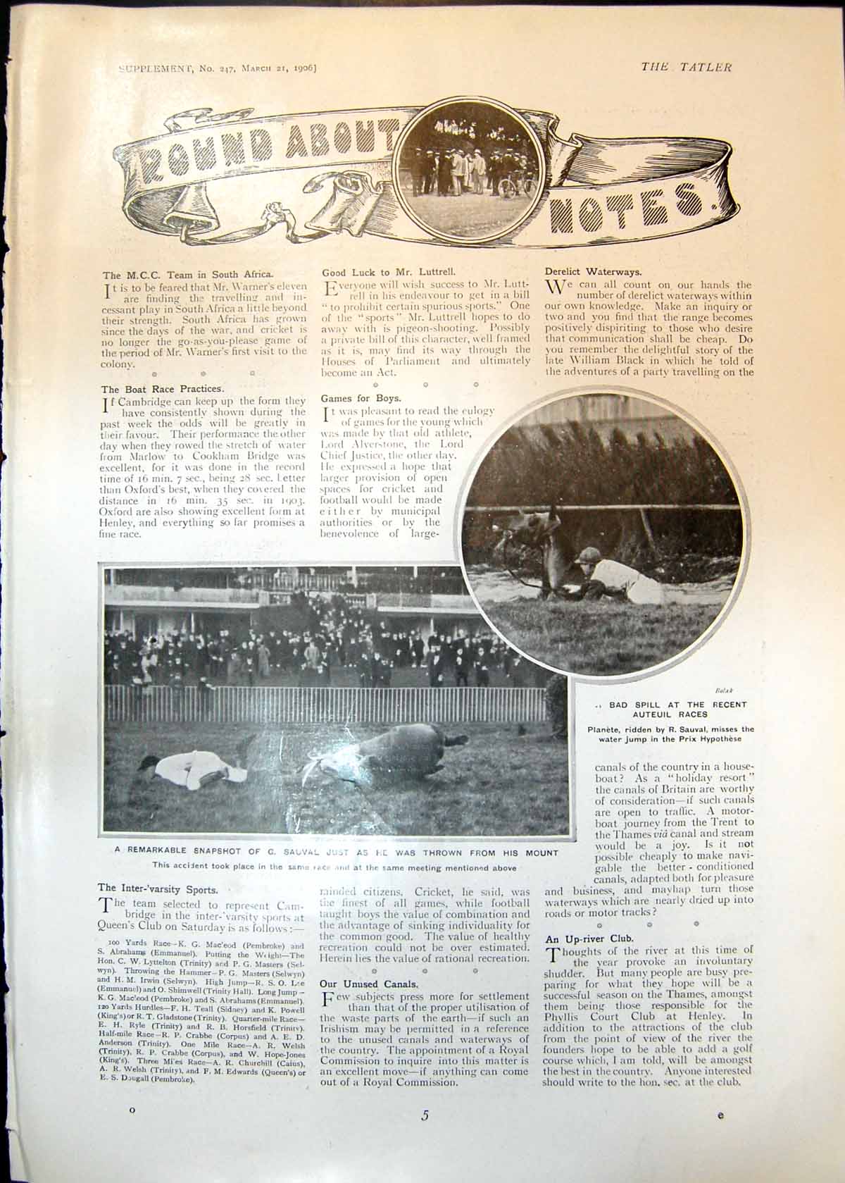 Old Auteuil Races R Sauval G Sauval Fall Horses A Teixeira De Mattos