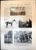 Antique Print Eng Ladies Hockey Team J HarWatsons Surprise Neil Fergusson
