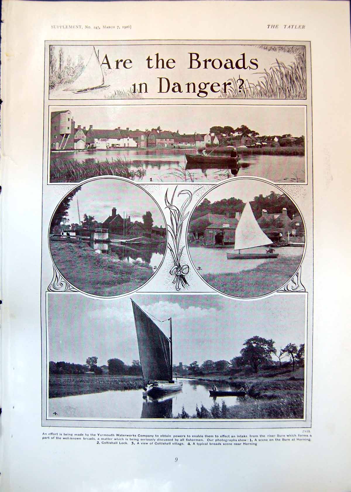 Old Are Broads In Danger Bure Horning Autumn Fishing Blackwater 1906 20th