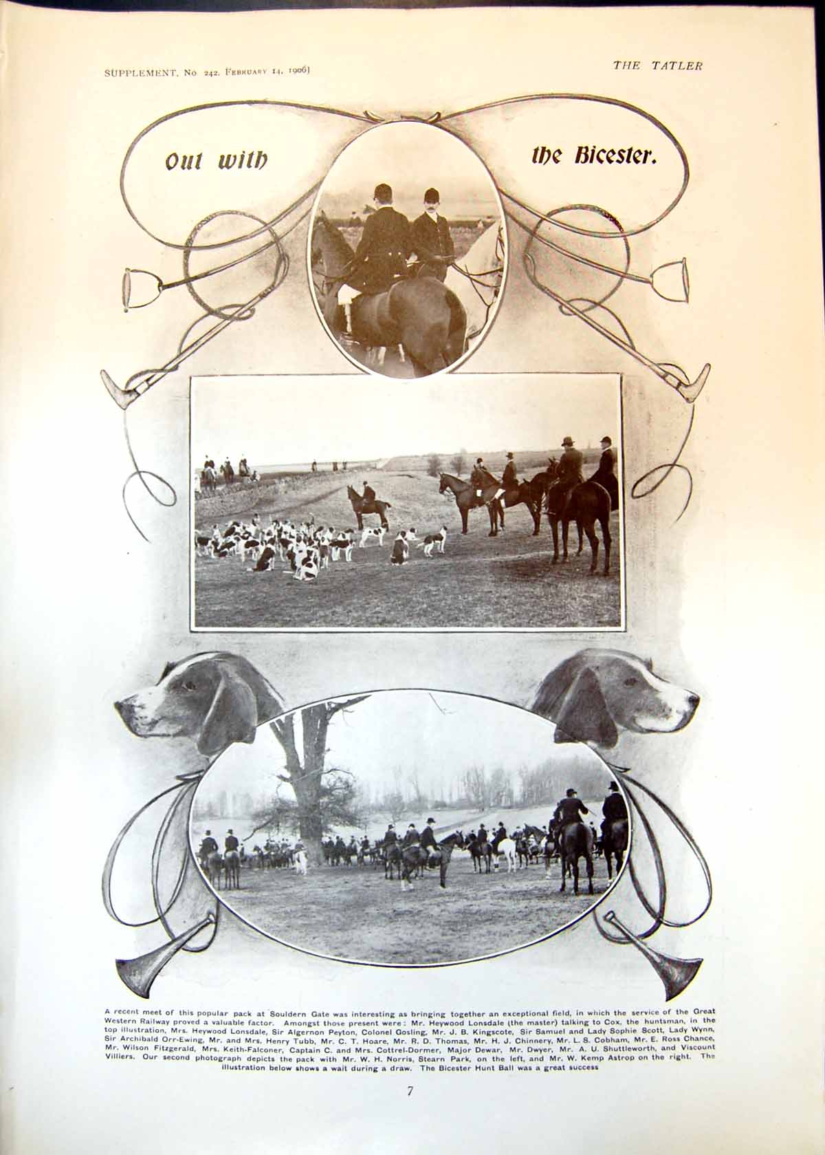Old Meet Pack Souldern Gate Heywood Lonsdale Curling Grindelwald 1906 20th