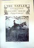 Antique Old Print In First Flight Bowden Lady Rider Horse Jumping Fence 1906