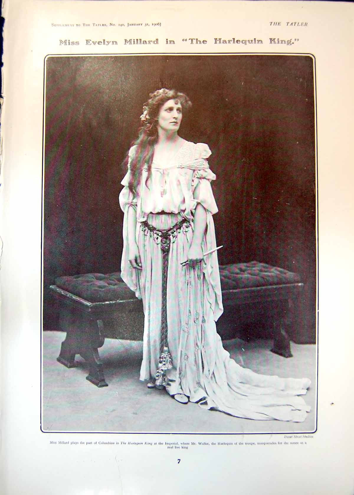 Old Evelyn Millard Harlequin King Constance Collier Poppaea Nero 1906 20th