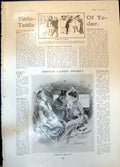 Old Print Easter London French Tourists Should Ladies Smoke Carriage 1906 20th