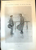 Antique Print Enjoyable Easter Phil May William Le Queux Eveleigh Nash 1906
