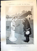 Old Leaving Card W Owen Lady Pie Tramp Receiving Day Royal Academy190 Victorian
