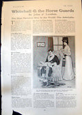 Original Old Antique Print Humour Husband Wife Cigars 20 Hp Dennis Car 1906