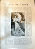 Old Antique Print Dainty Summer Frock Jewellery Parisian Diamond Co 1906 20th