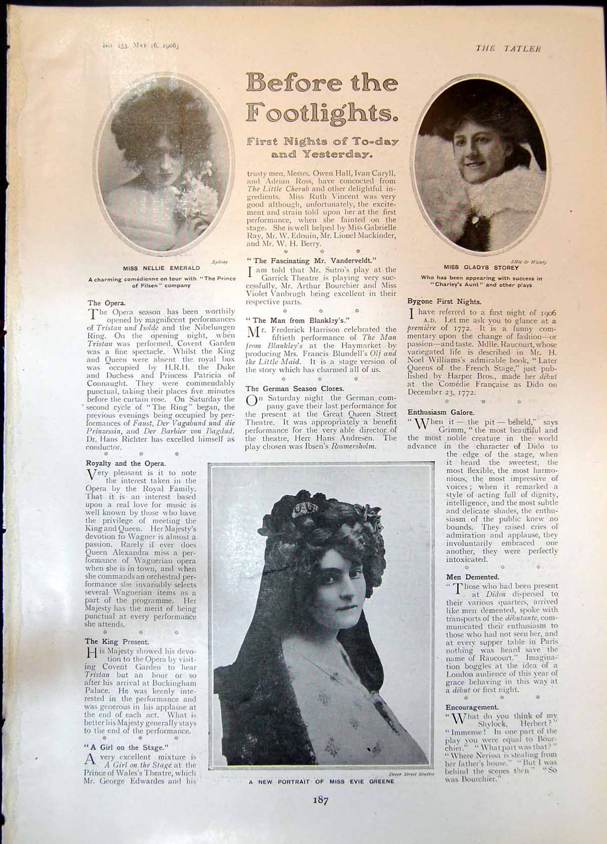 Old Nellie Emerald Gladys Storey Evie Greene Hatless Brigade Native
