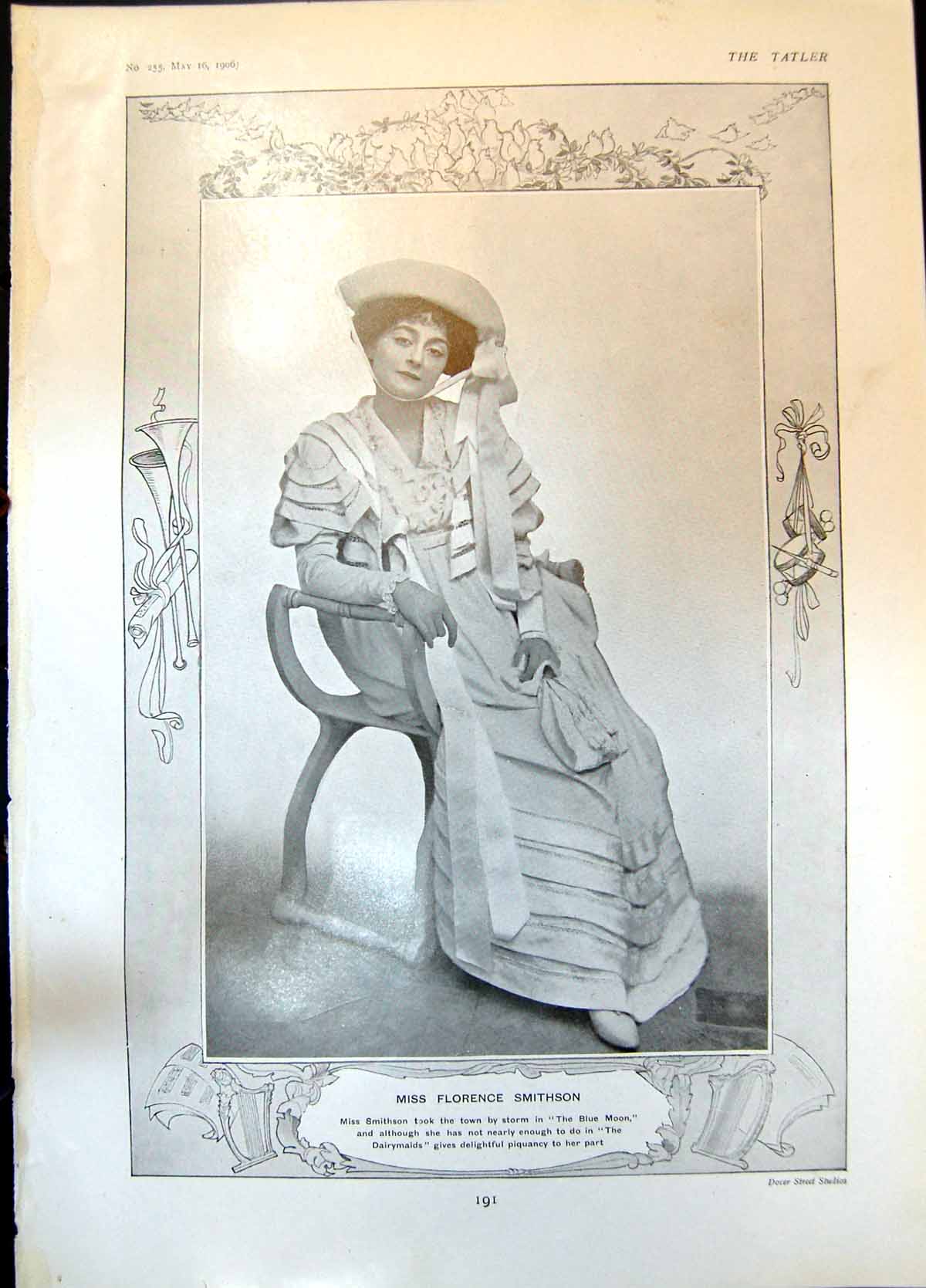 Old Florence Smithson Blue Moon Princess Enas Engagement D Wilson1906 20th