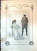 Antique Old Print Mr Mrs Arthur Bourchier Garrick Maie Ash Catch Season 1906
