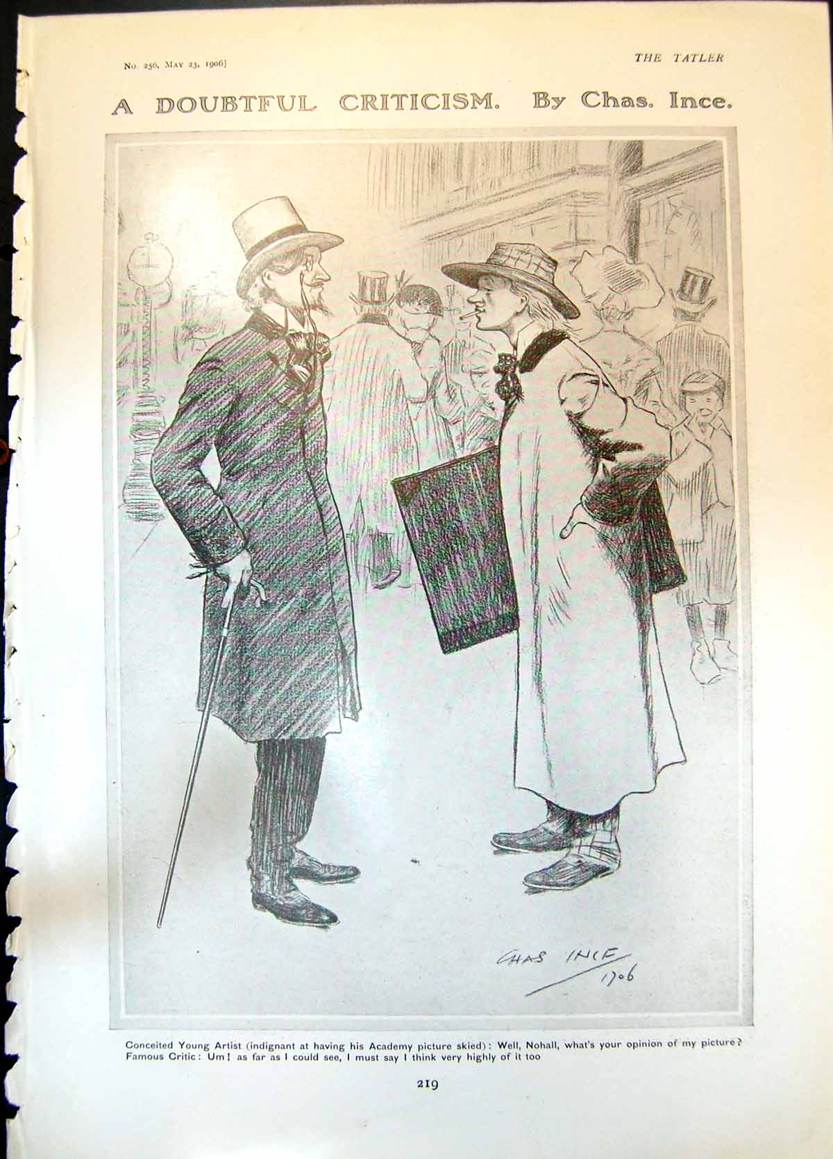 Old Doubtful Criticism Chas Ince Artist What Switzerland Coming To 19 20th