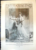 Old Print Madame Jane Hading Coronet Theatre Madame Sarah Bernhardt 1906 20th