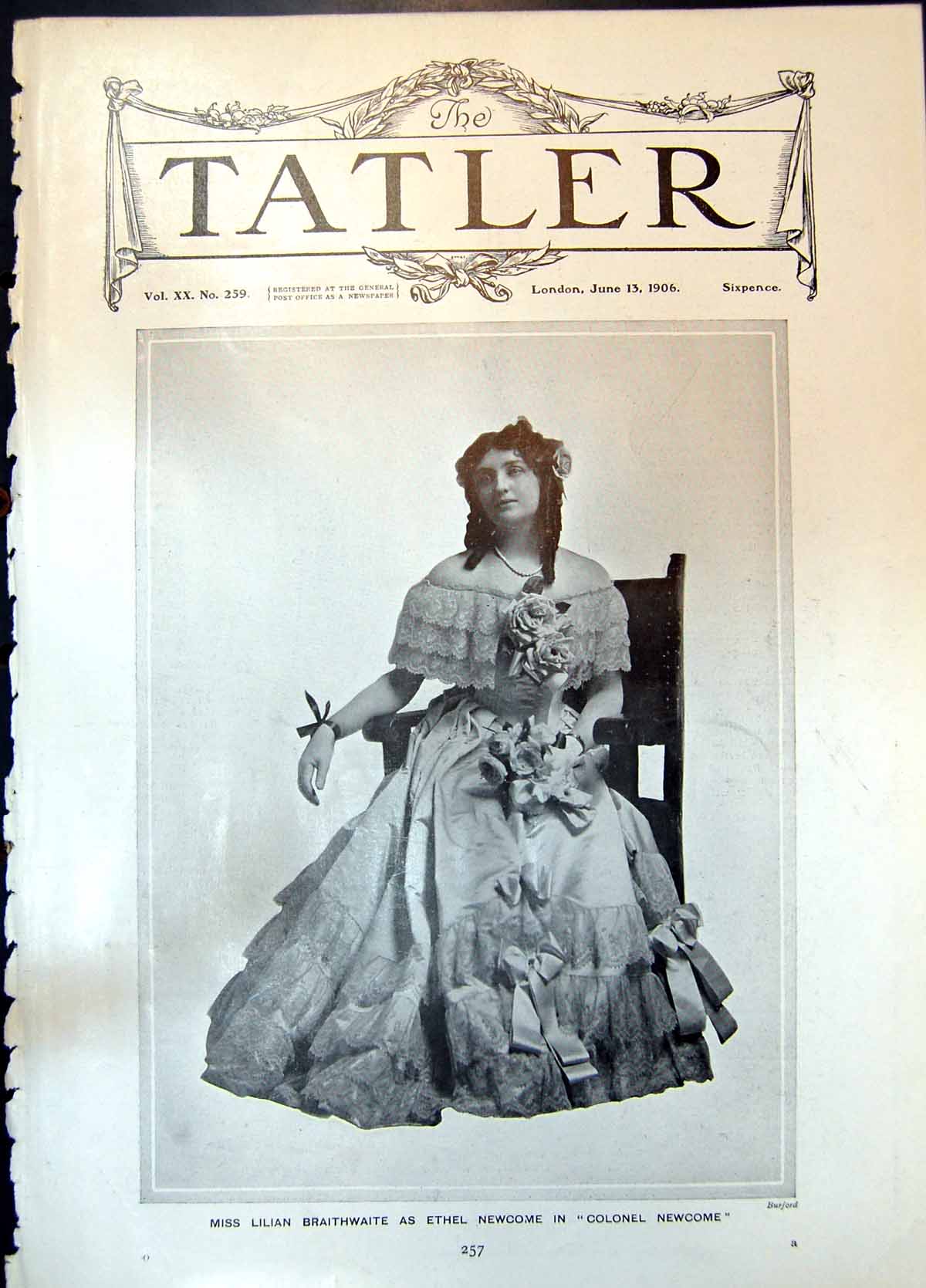 Antique Print Lilian Braithwaite Ivy Muriel Dundas 4Th June Eton Boats 1906