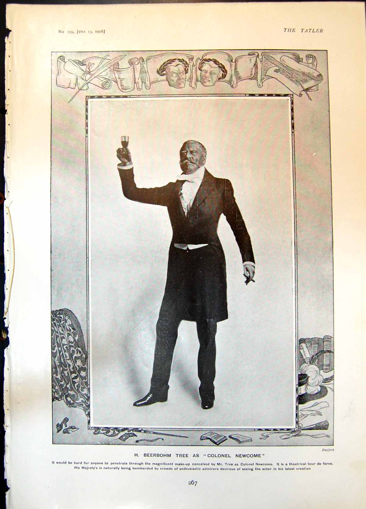 Old H Beerholm Tree Col Newcome Lilian Braithwaite Marion Terry 1906 20th