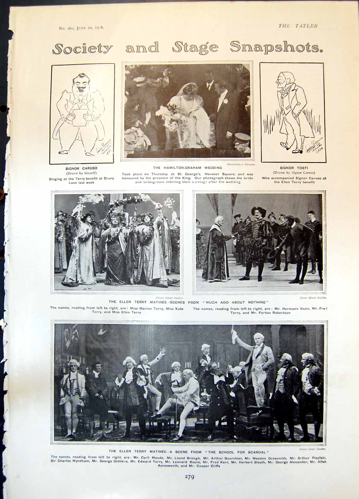 Old Hamilton Graham Wedding Much Ado About Nothing Ethel Leginska1906 20th