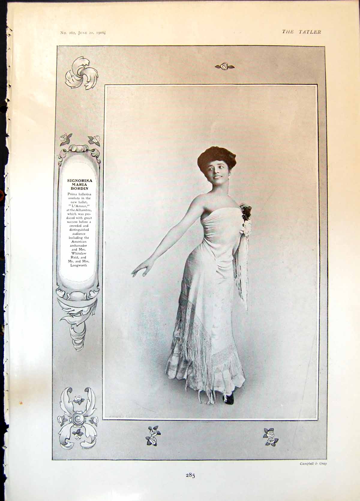 Old Maria Bordin Harry Fragson Castles Spain Misses Neville Lindlay
