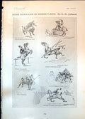 Old Print Some Bargains Horseflesh G Jalland Impertinence Will Owen 1906 20th