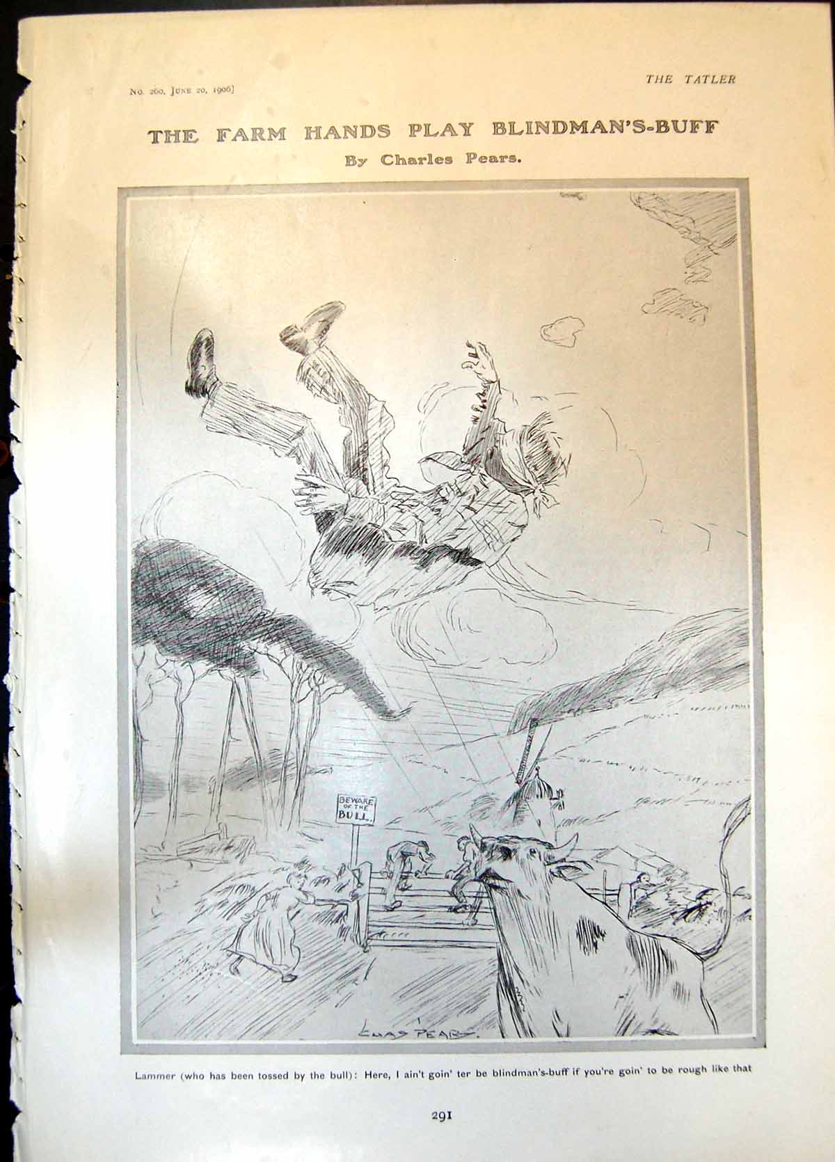 Old Farm Hands Play Blindmans Buff C Pears Hyde Park Corner 1841 1906 Victorian