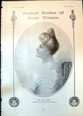 Old Print Mrs Cecil Raleigh F Humphrey Adeline Bourne Dorothy O Hall 1906 20th