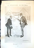 Old Print Testimonial W Owen Master Man Sober Absent Spouse G Stampa 1906 20th