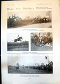 Antique Print Steeplechasing Cheshire Hunt Races Saighton HousehBrigade 190
