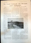 Old Print Bere Heath Autumn Gallows Hill Egdon Heath T Hardys Novel 1906 20th