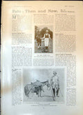 Original Old Antique Print John Watson est Polo Player Manipur Polo Player 1906