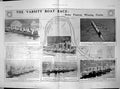 Antique Old Print Varsity Boat Race 1904 Cambridge Crew 1901 Oxford Crew 1906