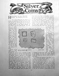 Antique Old Print Silver Coins Etc. Hallmarks On English SilverPages 1901
