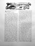 Antique Old Print English Engraver The Restoration H WinstanleyPages 1901