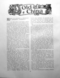Original Old Antique Print China Marks On Pottery And PorccelainPages 1901