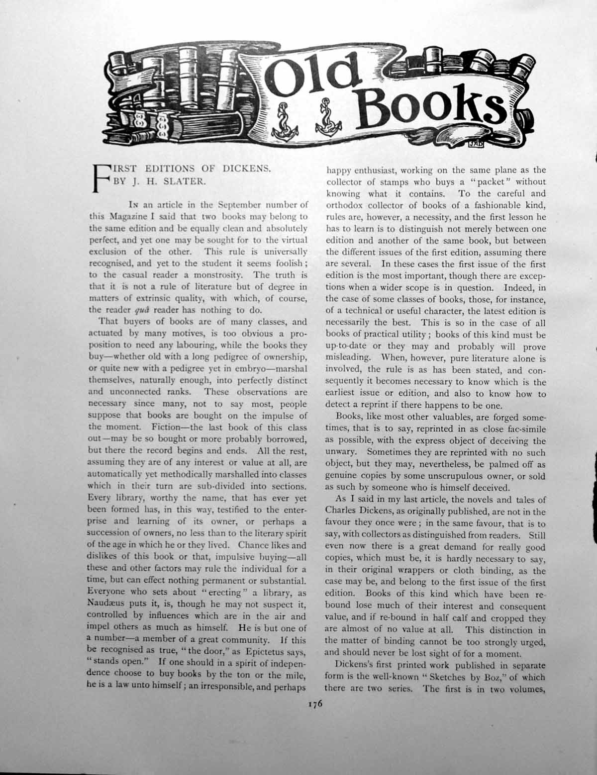 Antique Print First Editions Dickens Illustration People BowerPages 1901