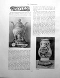 Antique Print Cloisonne Enamel Tripod Pot Summer Palace NotesPages 1901