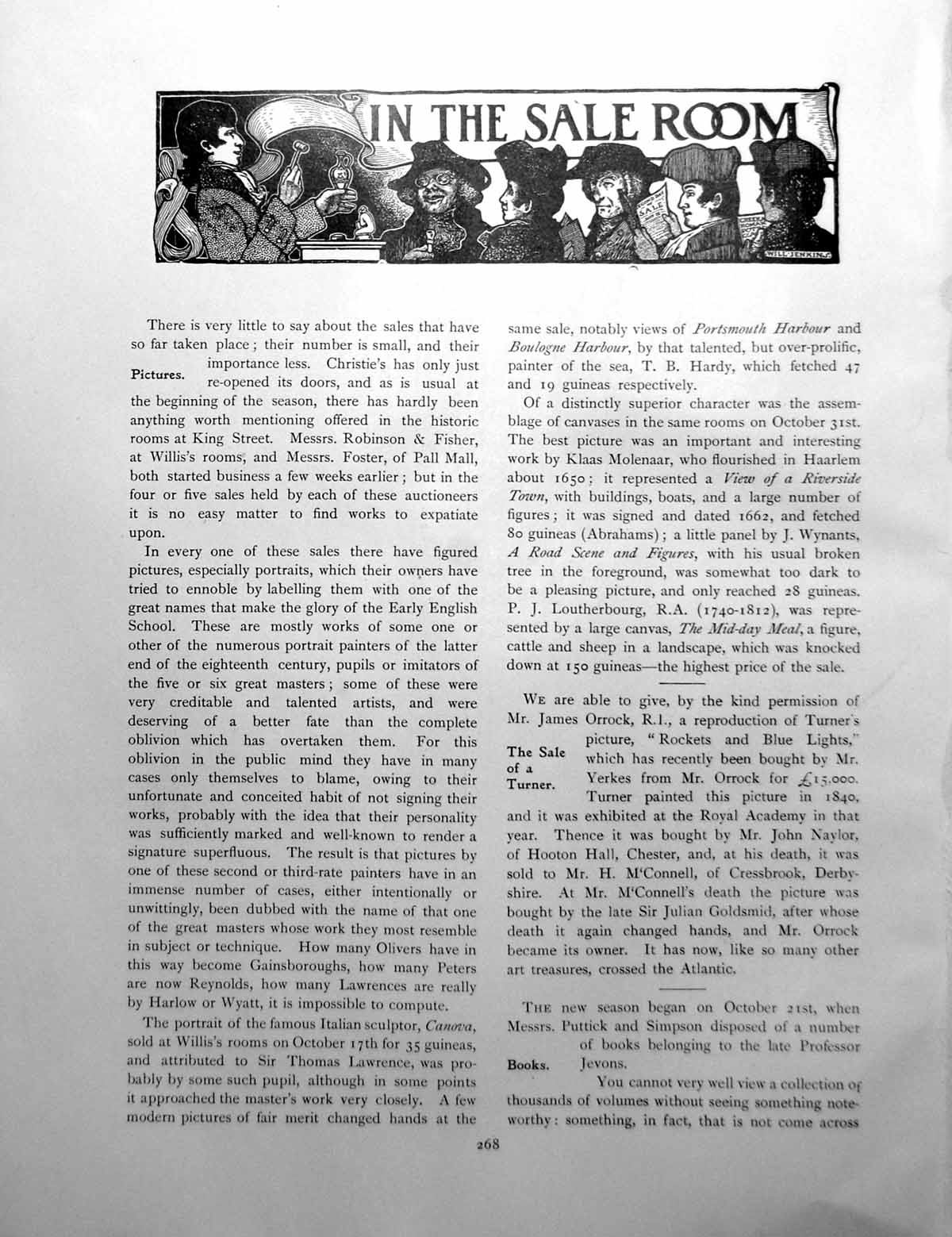 Old Print Sale Room Pictures Sale Turner Rockets Blue LightsPages 1901