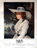 Original Old Antique Print Lavinia Countess Spencer After Joshua Reyns 1901