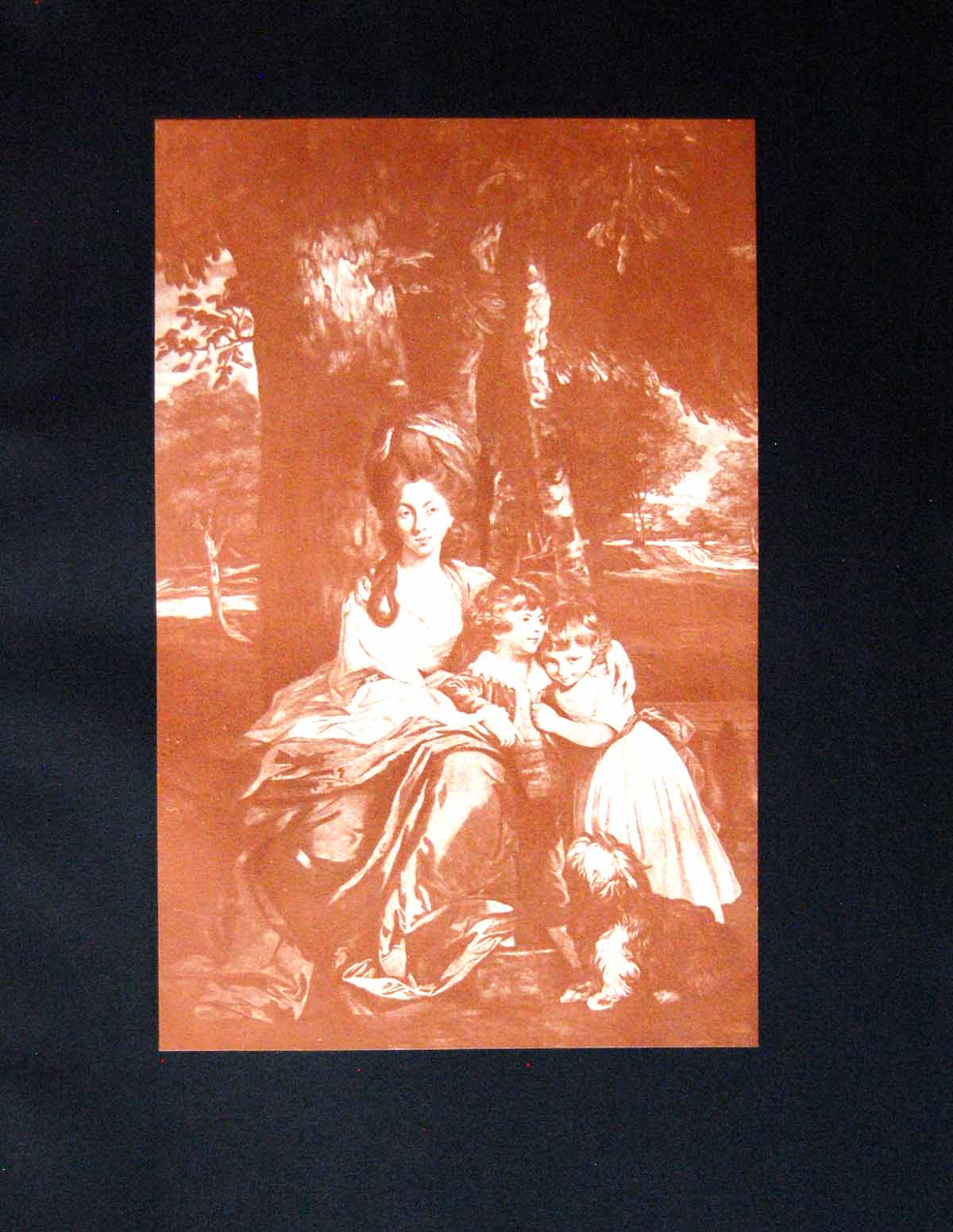 Old Antique Print Lady Betty Delme Children Picture Sir Joshua Reyns 1901 20th