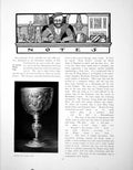 Old Print Notes Curious Silver Cup French Tract MantelpiecePages 1902