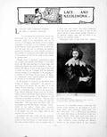 Antique Old Print Lace The Vandyke Period Sir Thomas ChalonerPages 1902