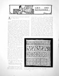 Antique Old Print A Collection English Samplers Drawn & Cut WorkPages 1902