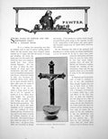 Antique Old Print Some Notes On Pewter And The Pewterer'S CraftPages 1902