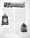 Antique Old Print English Bracket Clocks Seventeenth And C 18thPages 1902