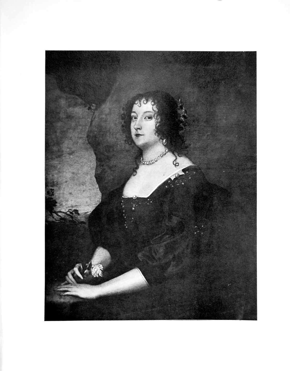 Original Old Antique Print The Countess Oxford By Sir Anthony Vandyke 1902 20th
