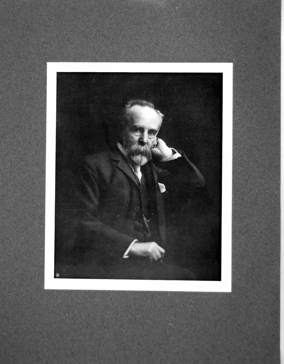 Original Old Antique Print Portrait Mr Michael Tomkinson From A Photograph 1902