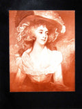 Antique Old Print Mrs Tickell By George Romney In Rothschild Collection 1902