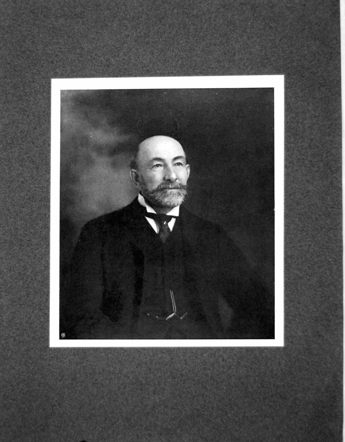 Old Antique Print Portrait Lord Cheylesmore Black Jacket Tie Beard 1902 20th