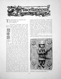 Original Old Antique Print The Influence Europe On Early Benin ArtPages 1902